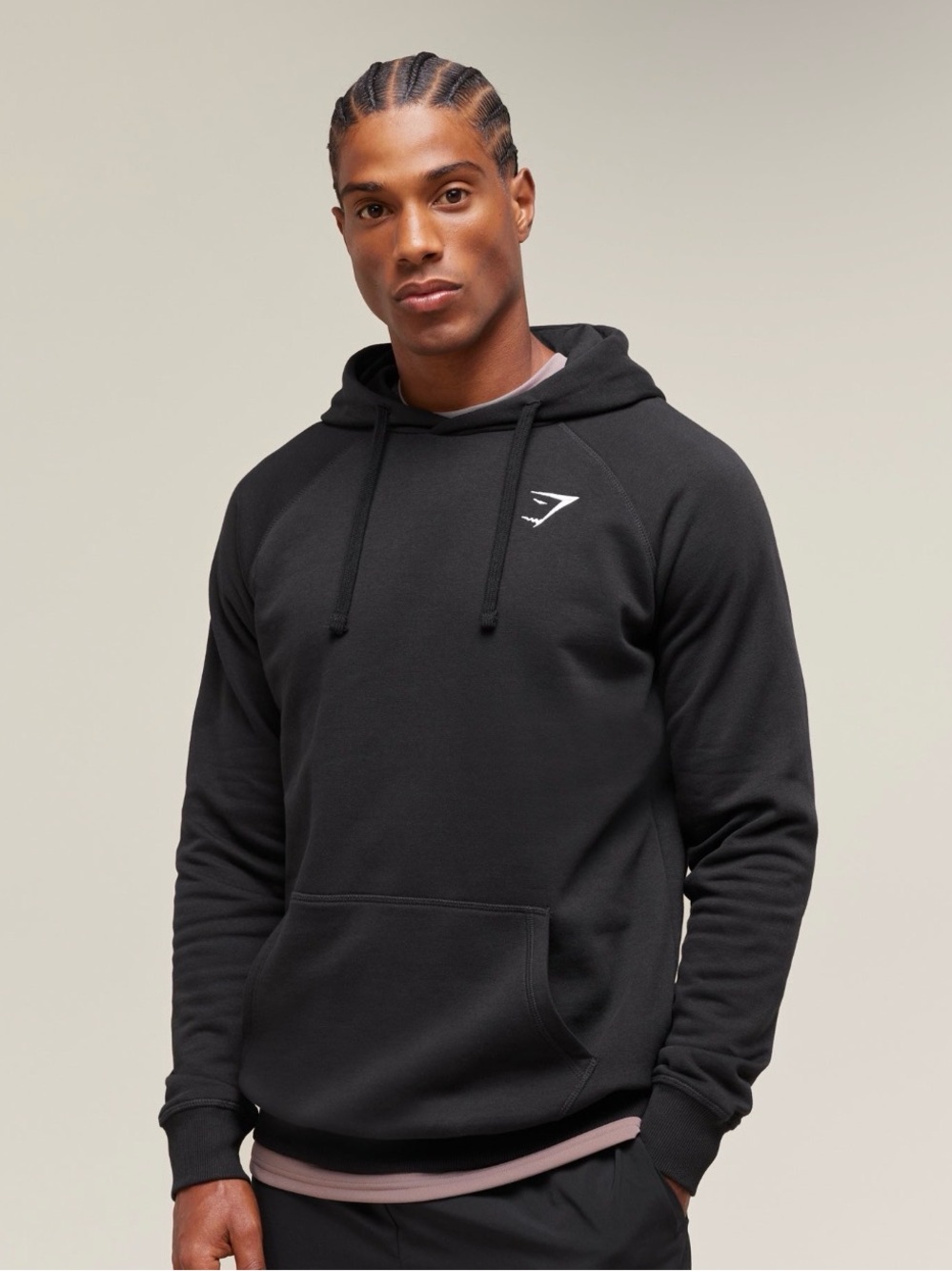 Gymshark Men’s Black Crest Hoodie